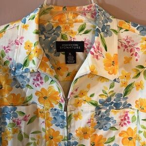 Jones New York Signature Floral Jacket, size XL